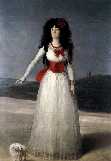 Francisco de goya y Lucientes The Duchess of Alba china oil painting image